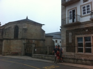 In Sarria, we visited the boarding school where our dear friend Andrés Zamora studied. 
