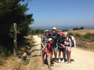 We meet Carmen and Lucia from Palma de Mallorca on a school trip doing the last 100 km to Santiago - they became our walking companions for two days. 